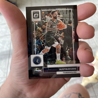 2022-23 Donruss Optic Austin Rivers Timberwolves Black Velocity # /39