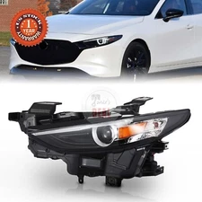 For 2019-2021 Mazda 3 Left Driver Side Full LED Headlight Assembly with Bulb