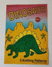 DINOSAUR 5 Knitting Patterns by Gary Kennedy (Intarsia) 1990