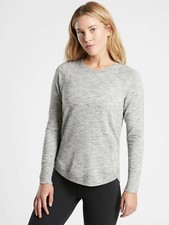 NWT Athleta Mindset Sweatshirt, Marl Grey Heather SIZE XLP XL P  472751 O0618