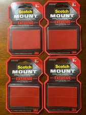 WOW 4 Packs Scotch MOUNT EXTREME Indoor Outdoor MAXIMUM  FAST FREE SHIPPING  