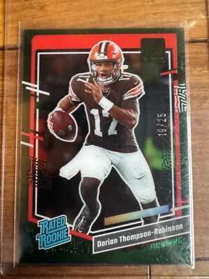 2023 Donruss Clearly Dorian Thompson- Robinson Green /25