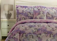 Mila  Molly, Kids 4 pc Unicorn Comforter Set  Full