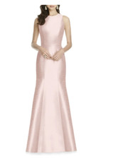 ALFRED SUNG D734 DUPONI TRUMPET PEARL PINK B310 DRESS GOWN 14