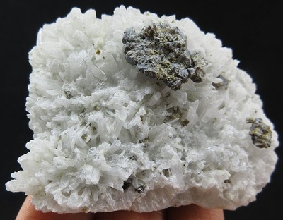 71g RARE flowery Olshanskyite&Garnet crystal mineral,Inner Mongolia!