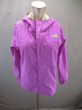The North Face Size XL Girls Purple Full Zip Stand Collar Pocket Windbreaker 990