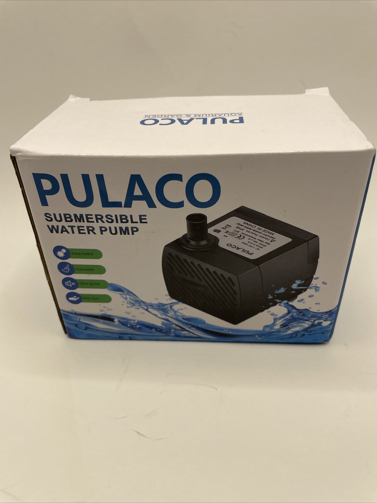 Pulaco Mini Submersible Water Pump PL128 AC 110120v/60Hz 5w 95GPH Hydroponics eBay
