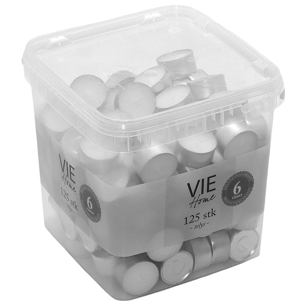 Pritogo Teelichter - 100 Stück In Weiß | 4h Brenndauer, Rußfrei & Paraffinwachs