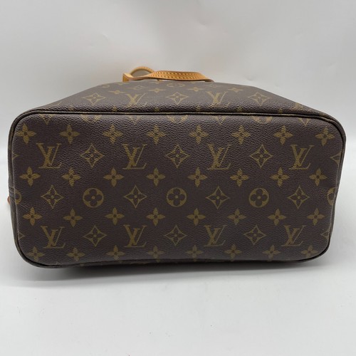 Louis Vuitton Tote Bag Neverfull MM Brown Monogram Leather M40156 VI2068 Auth - Picture 7 of 24
