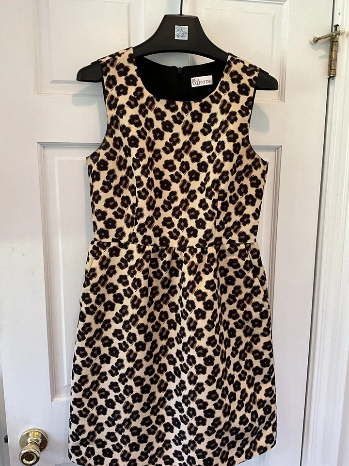 Red Valentino Leopard Dress Size 6