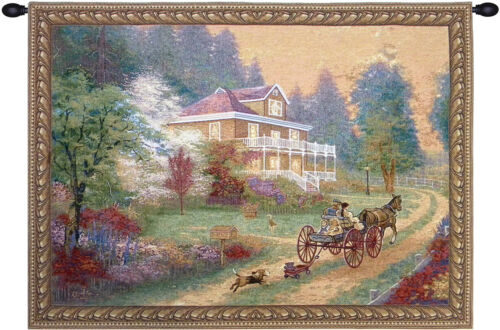 Sunday Drive Tapestry - Wall Art Hanging For Home Decor (New) - 38x53 Inch