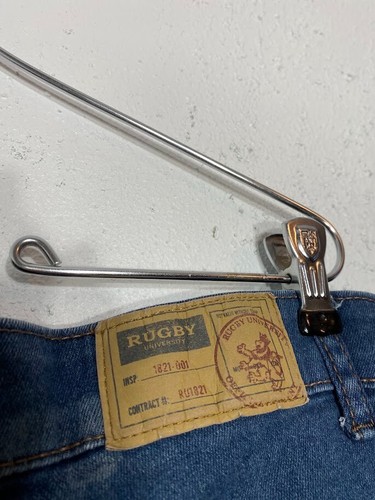Rugby University Jeans Stretch Blue Straight Leg Denim Mens Size 38x30 - Picture 15 of 15