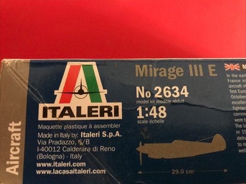 Kit modelo plástico vintage 2004, Italeri 1/48 Mirage III E 2634 - Imagen 3 de 12