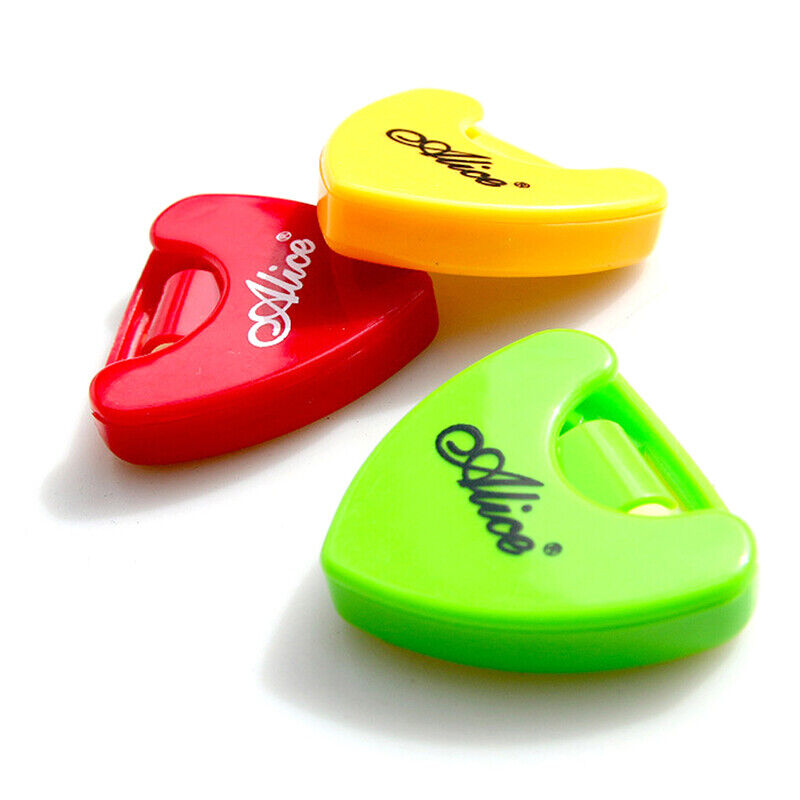 JETTINGBUY 1 Pc Plactic guitar pick plectrum holder case box heart