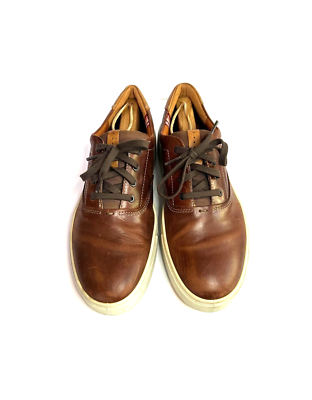 Ecco Mens Lace Up Sneakers Brown Supple Leather Size 47 US size 13 s-l400.jpg main image 3