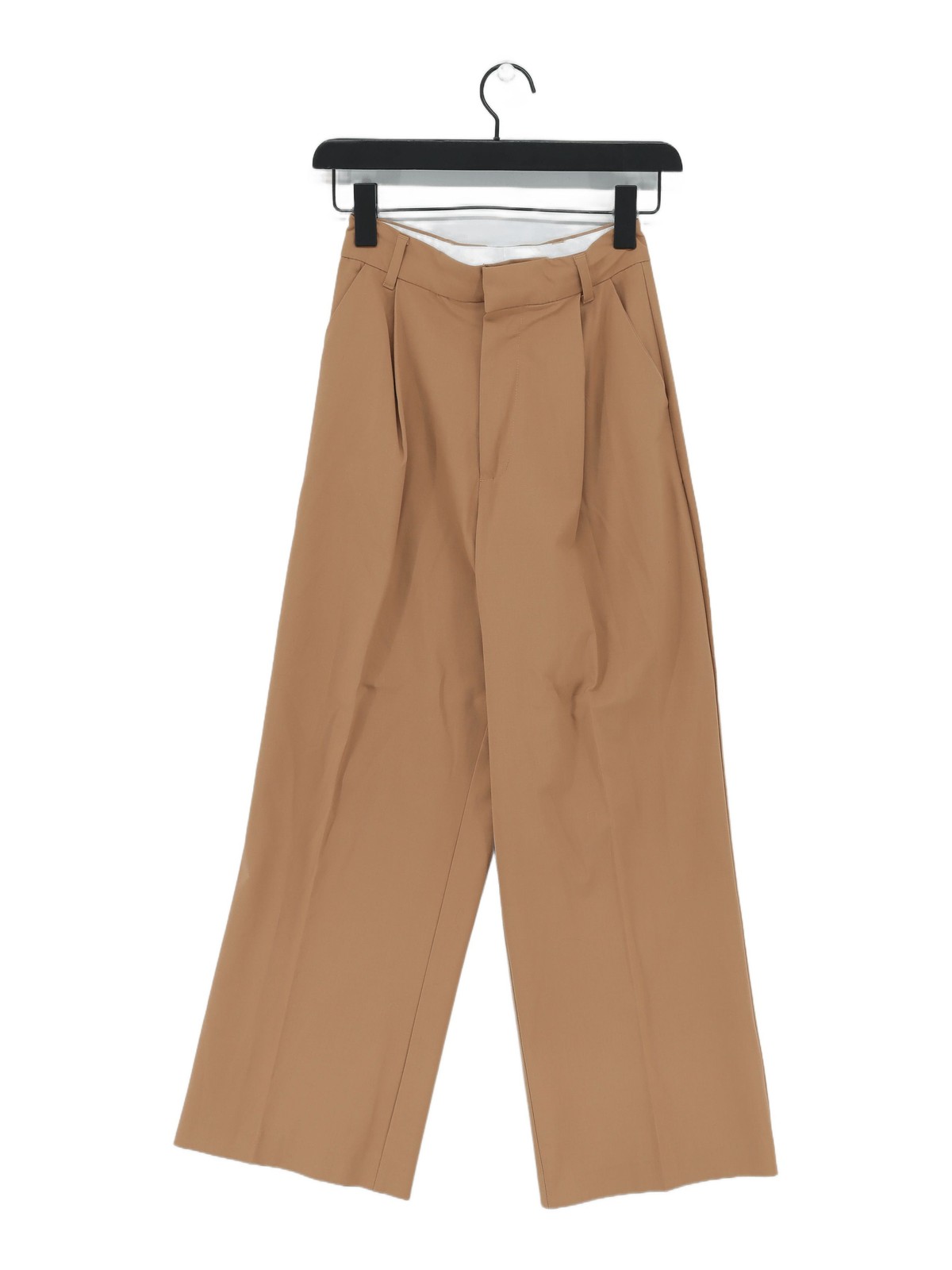 ALTRA Zara Pantalone Tuta Donna XS Marrone 100% Altro Pantalone Abito Gamba Larga