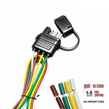 4 Pin Trailer Connector, 32" 4-Way Flat Trailer Plug 16AWG, Waterproof