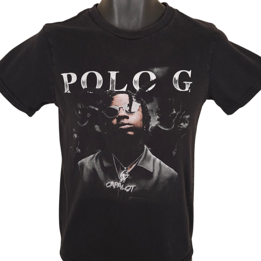 Polo G T Shirt Mens Size XS Black Capalot Rap Hip Hop Tee