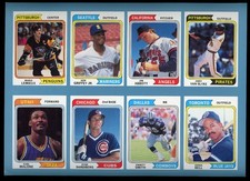 1992 Sports Card Price Guide Monthly UNCUT/UNUSED SHEET - Ken Griffey Jr/Lemieux
