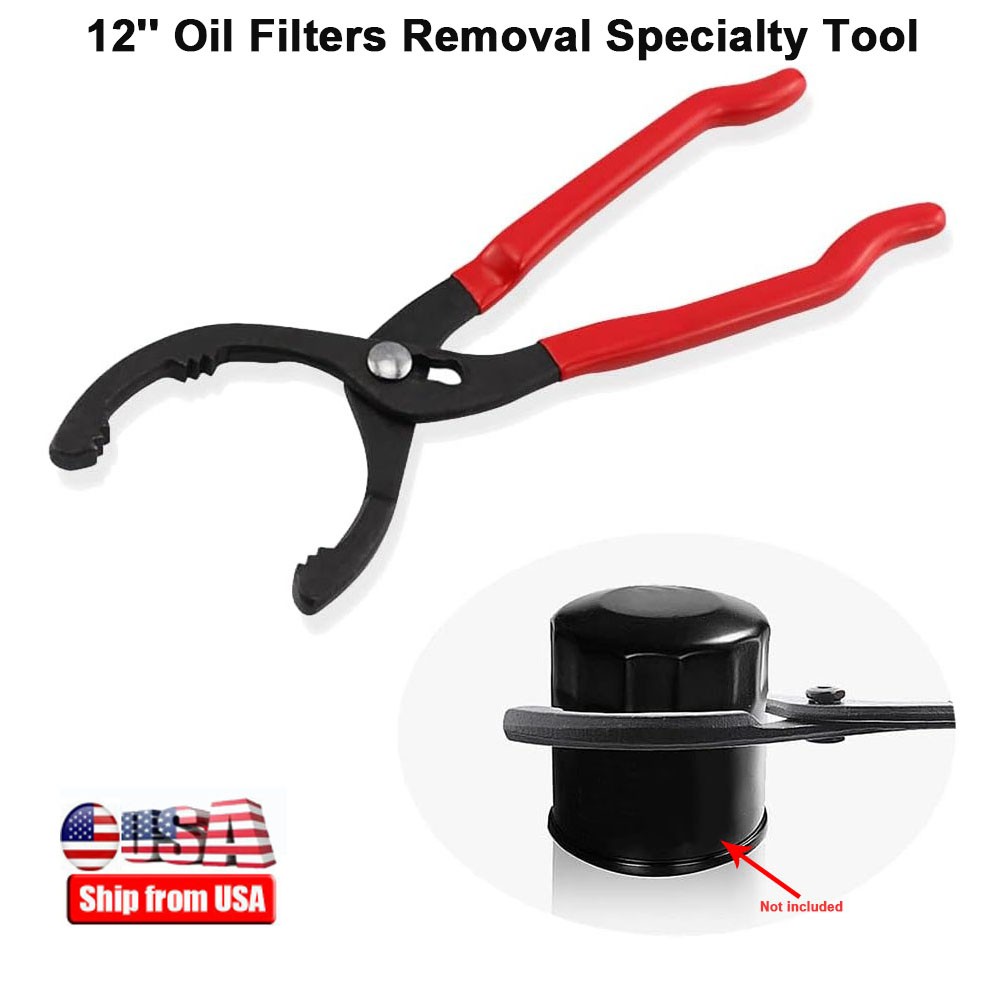 Removal Tool For Oil Change Fuel Filter Wrench Plier 12"