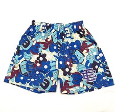 Eric Emanuel Shorts Men's Medium E Graffiti Floral AOP Pattern 5" Inseam