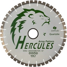 Dia Plus Hercules Bridge Saw Blade for Quartzite & Hard Stone 14INCH-14INCH