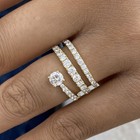 1.4ct Round Band Ring Yellow Gold 14K Labcreated Diamond F/VS — photo 1