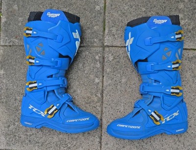TCX Comp Evo Gr. 39 Motocross Stiefel Boots MX Motorrad Quad Schuhe Blau Racing