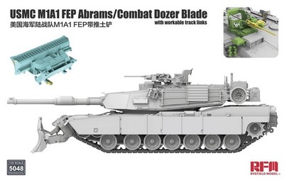 1/35 USMC M1A1 FEP Abrams with Dozer Blade Plastic Model Kit