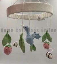 Pottery Barn Baby Kids Brights Penelope Bird Musical Box Nursery Mobile 8020A