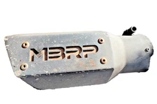 Used HEXAGONAL MBRP Exhaust TIP Black Series Universal 3" Shaped