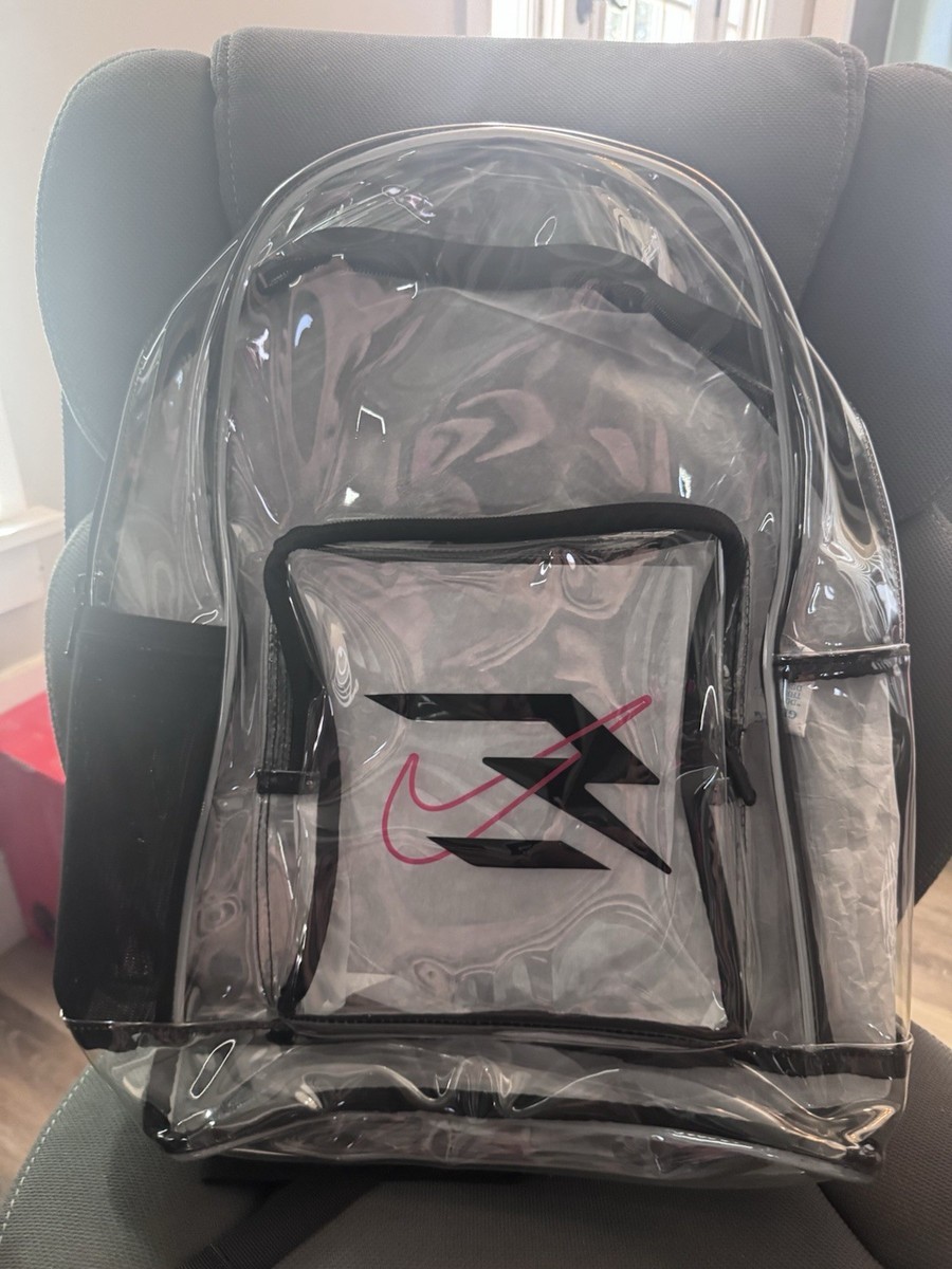 NEW Nike 3BRAND Clear Backpack Transparent - Clear/Black (12" x 18" x 6") | eBay NEW Nike 3BRAND Clear Backpack Transparent - Clear/Black (12" x 18" x 6") | eBay