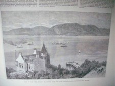1890 GLASGOW Pollution in Loch Long ::: magazine article iln
