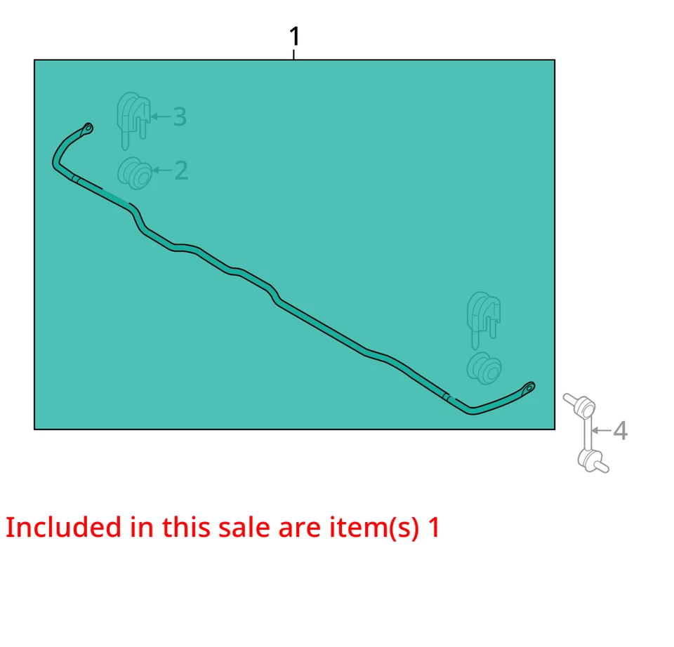 2013 Kia Sorento AWD Rear Stabilizer Bar OEM 125K Miles - LKQ378326772 - Image 4 of 4