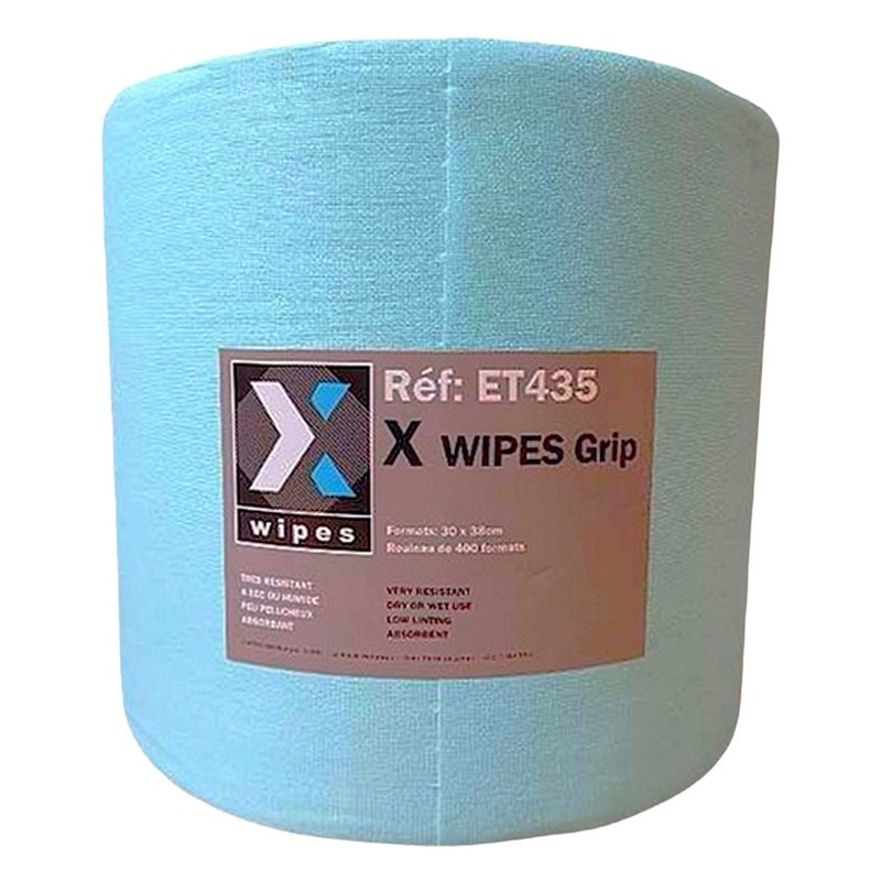 X WIPES GRIP rouleau essuyage nontissé haut de gamme structure alvéolée