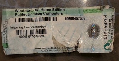 Original Lizenzschlüssel Microsoft Windows XP Home Edition Betriebssystem