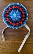 Vintage Native American Lakota Sioux Beaded Rosette Regalia Ceremonial