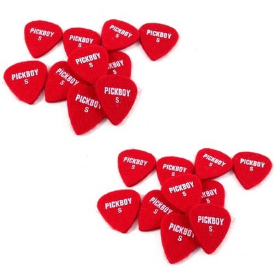 Pickboy Guitar Uke Ukulele Picks Felt Picks Reds Soft 20 Picks