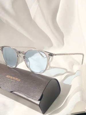 Oliver Peoples Hanks Sunglasses 50mm Gray Frame No RX Turquoise 