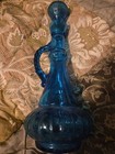 VTG 1970S BLUE 13in TALL GENIE BOTTLE JIM BEAM DECANTER — photo 2