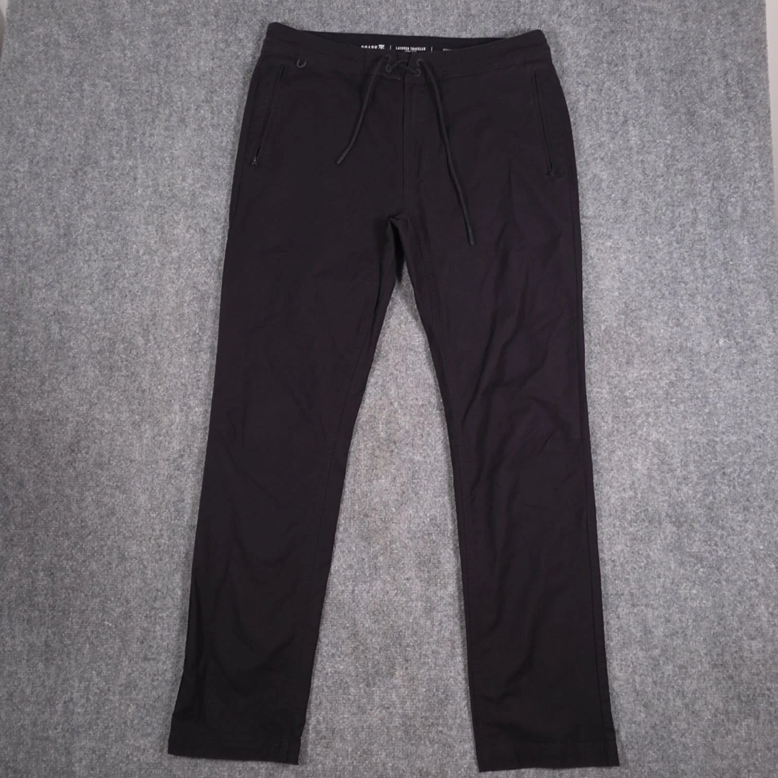 Roark Layover Traveler Pant Mens 34 Black Drawstring Quick Dry Travel Slim
Opens in a new window or 