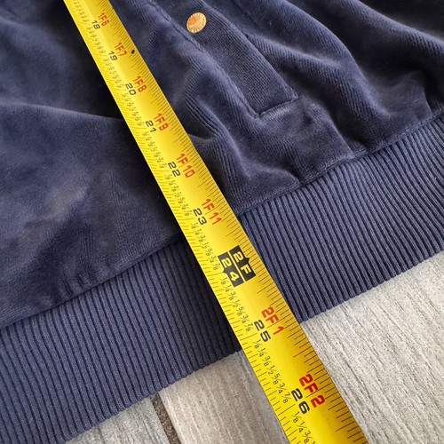 Lauren Ralph Lauren Jacket Womens 3X Blue Velour Button Long Sleeve Casual - Picture 5 of 7