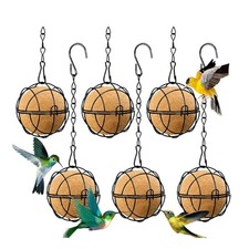 6 Pièces Mangeoires à Oiseaux en Boule, Mangeoires à Boules de Suif pour Oi6138