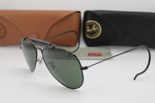 NEW RAY-BAN RB 3030 OUTDOORSMAN I L9500 BLACK CABLES AUTHENTIC SUNGLASSES 58-14
