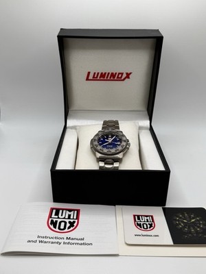 Vintage Luminox 3604 Titanium  Blue Dial Sapphire Crystal Watch