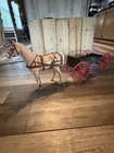 Marx Johnny West Buckboard Harness Set with THUNDERBOLT Rolling Horse  Vintage