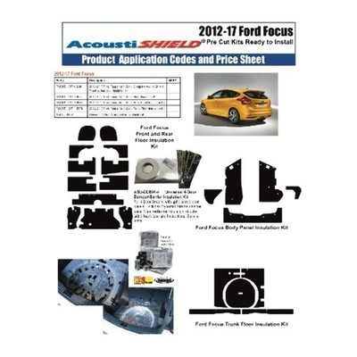Complete Interior Insulation Kit for 2012-2017 Ford Focus Hatchback
