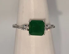 Bomb Party Ring Size 11 RBP3887 Can't Deny The Glam - Lab Grown Green Jade!