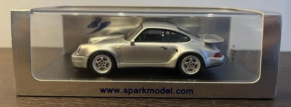 Porsche 911 Turbo S 964 1992 Spark 1 43 Silver - Immagine 4 di 4