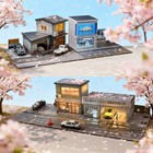 Diorama 1:64 Auto-Garagenmodell LED-Beleuchtung Parkplatz-Szene Model Display DE